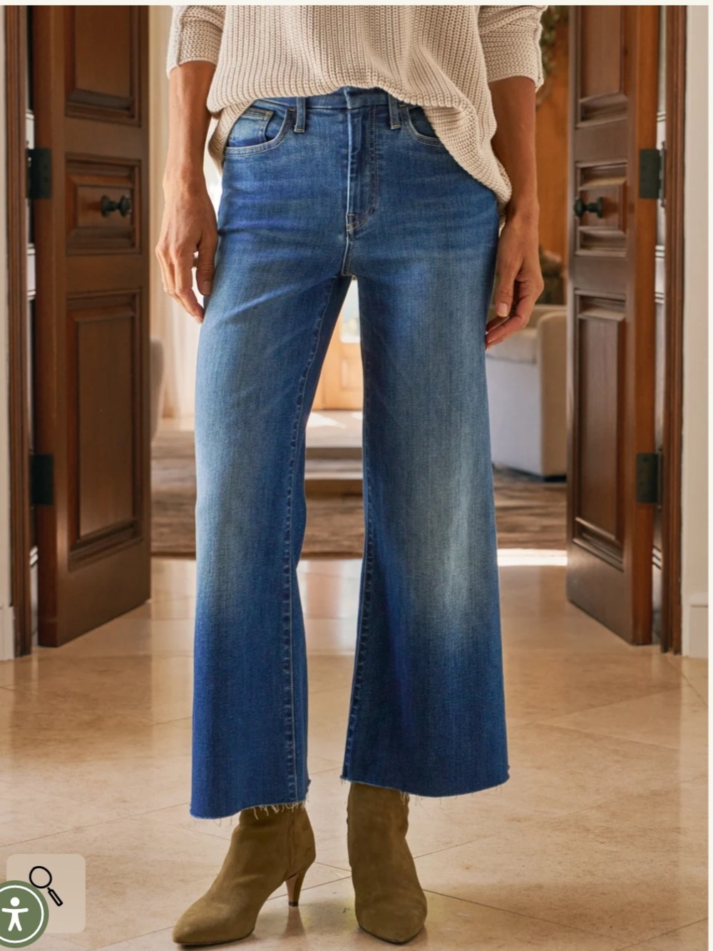 Frank and Eileen GALWAY 26"
Wide-Leg Jean size 30